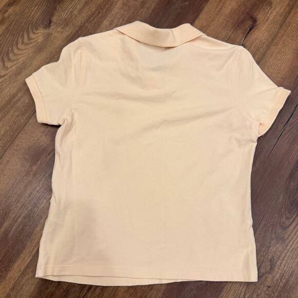 Burberry London Cotton Pique Polo T-Shirt in Cream size Medium - Picture 5 of 9